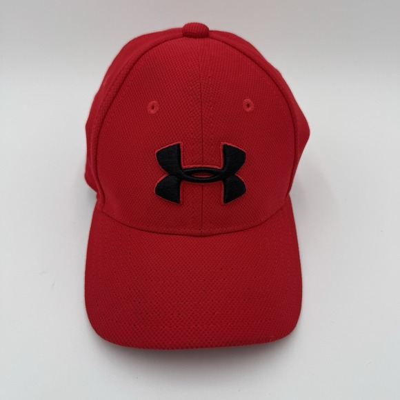 Under Armour Boys Stretch Fit Hat Youth SM Red Youth 1-3 Yrs - Picture 1 of 9